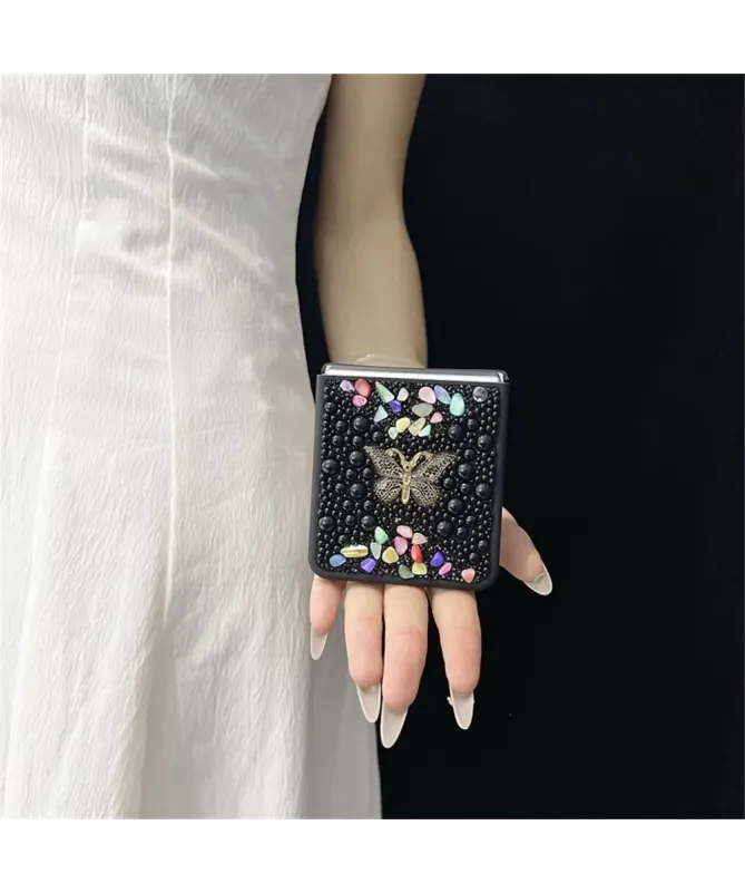 Coque Samsung Galaxy Z Flip 7 avec Strass Papillon | GLINT