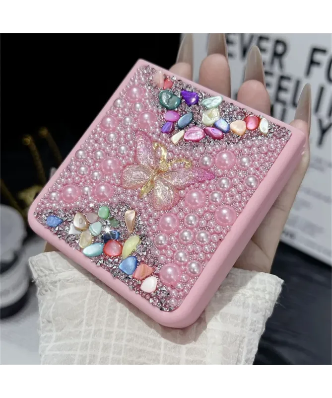 Coque Samsung Galaxy Z Flip 7 avec Strass Papillon | GLINT