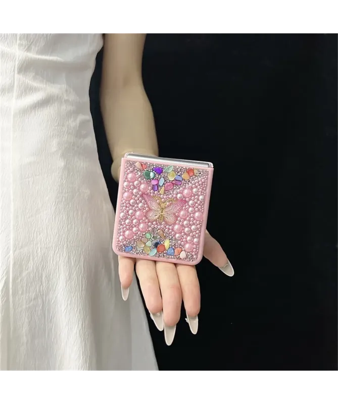 Coque Samsung Galaxy Z Flip 7 avec Strass Papillon | GLINT