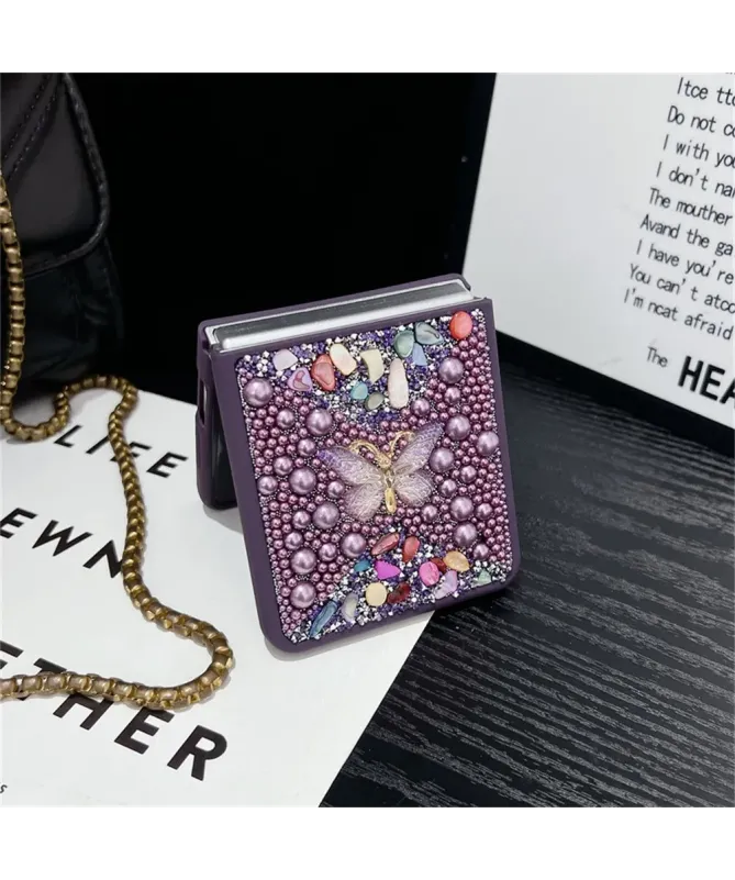 Coque Samsung Galaxy Z Flip 7 avec Strass Papillon | GLINT