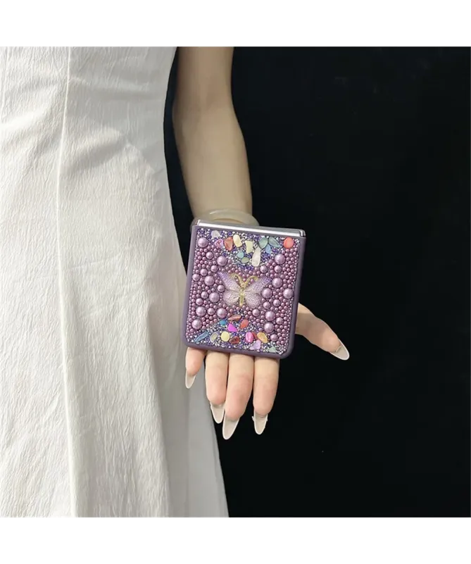 Coque Samsung Galaxy Z Flip 7 avec Strass Papillon | GLINT
