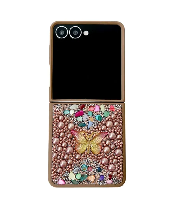Coque Samsung Galaxy Z Flip 7 avec Strass Papillon | GLINT