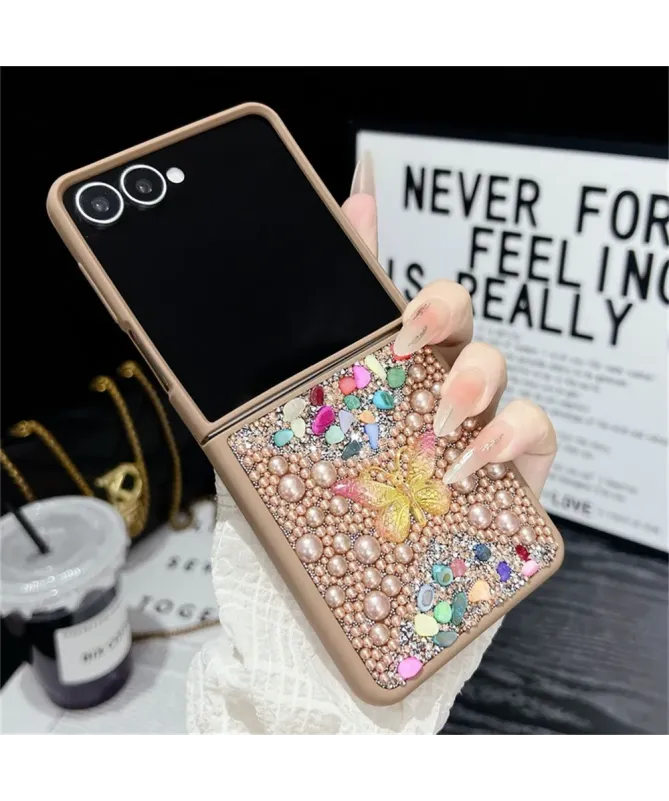 Coque Samsung Galaxy Z Flip 7 avec Strass Papillon | GLINT