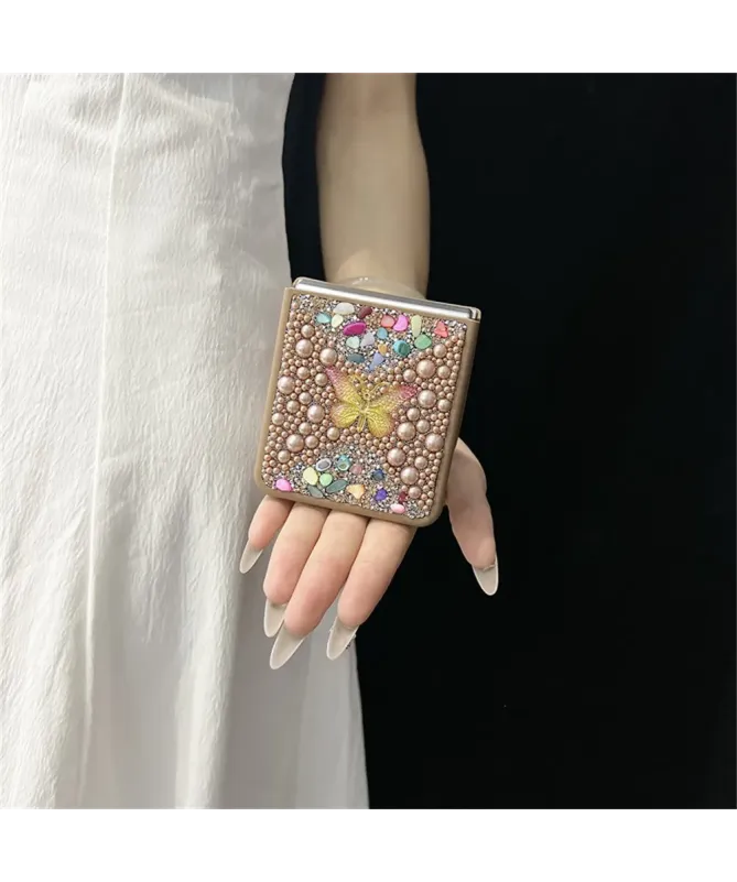 Coque Samsung Galaxy Z Flip 7 avec Strass Papillon | GLINT