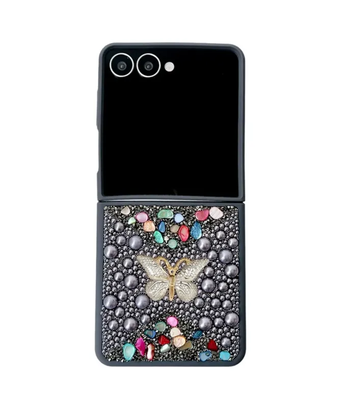 Coque Samsung Galaxy Z Flip 7 avec Strass Papillon | GLINT