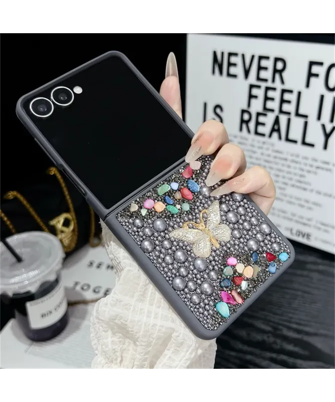 Coque Samsung Galaxy Z Flip 7 avec Strass Papillon | GLINT