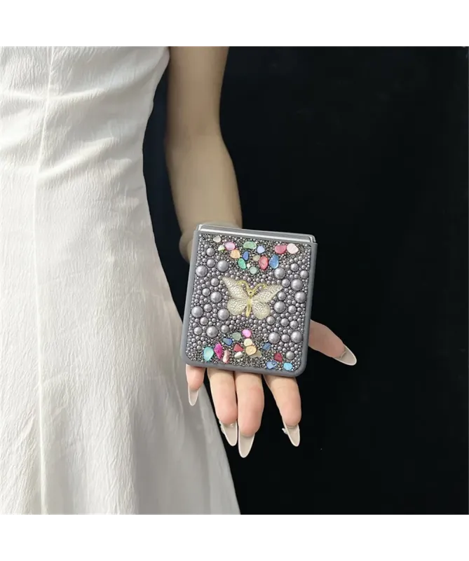 Coque Samsung Galaxy Z Flip 7 avec Strass Papillon | GLINT