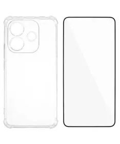 Pack Xiaomi Redmi Note 14 4G | Coque Coins Renforcés Transparente avec