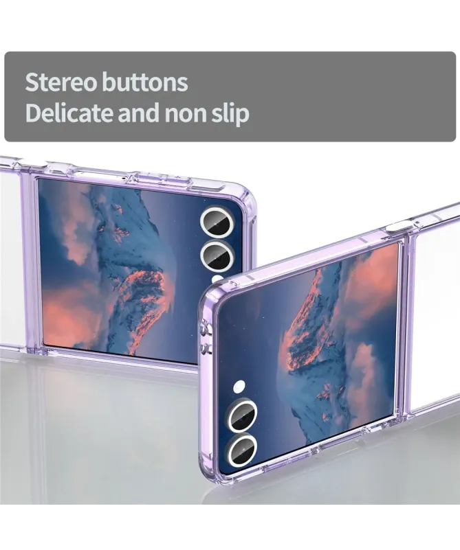 Coque Samsung Galaxy Z Flip 7 Transparente Contour Couleuré