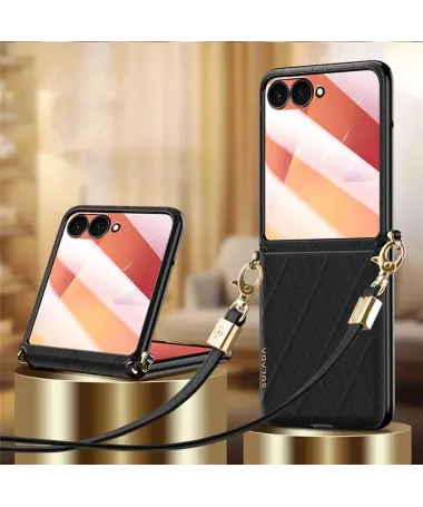 Coque Samsung Galaxy Z Flip 7 à Sangle | ELYSIA Noir - photo 11