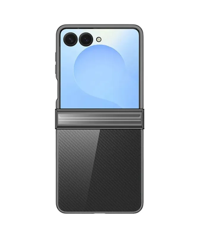 Coque transparente charnière électroplaquée pour Samsung Galaxy Z Flip
