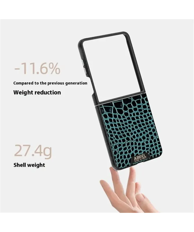Coque Samsung Galaxy Z Flip 7 Colette Cuir Effet Croco