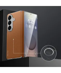 Coque arrière Samsung Galaxy Z Fold 7 Frameless Cuir Véritable | NOMAD