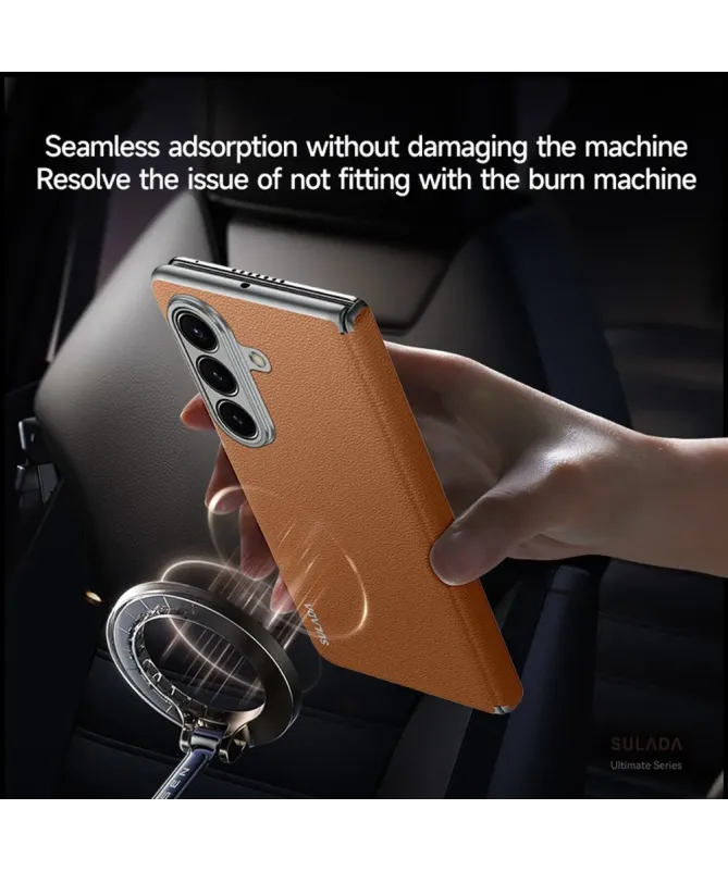 Coque arrière Samsung Galaxy Z Fold 7 Frameless Cuir Véritable | NOMAD