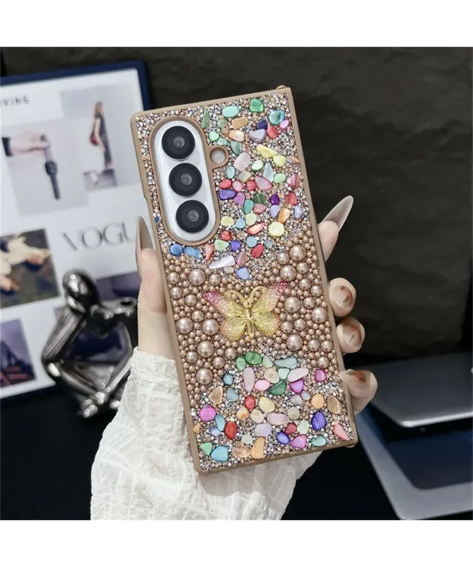 Coque Samsung Galaxy Z Fold 7 avec Strass Papillon | GLINT
