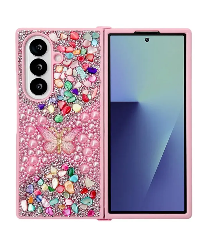 Coque Samsung Galaxy Z Fold 7 avec Strass Papillon | GLINT