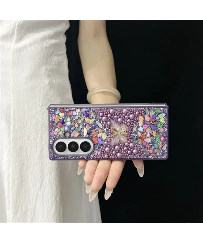 Coque Samsung Galaxy Z Fold 7 avec Strass Papillon | GLINT
