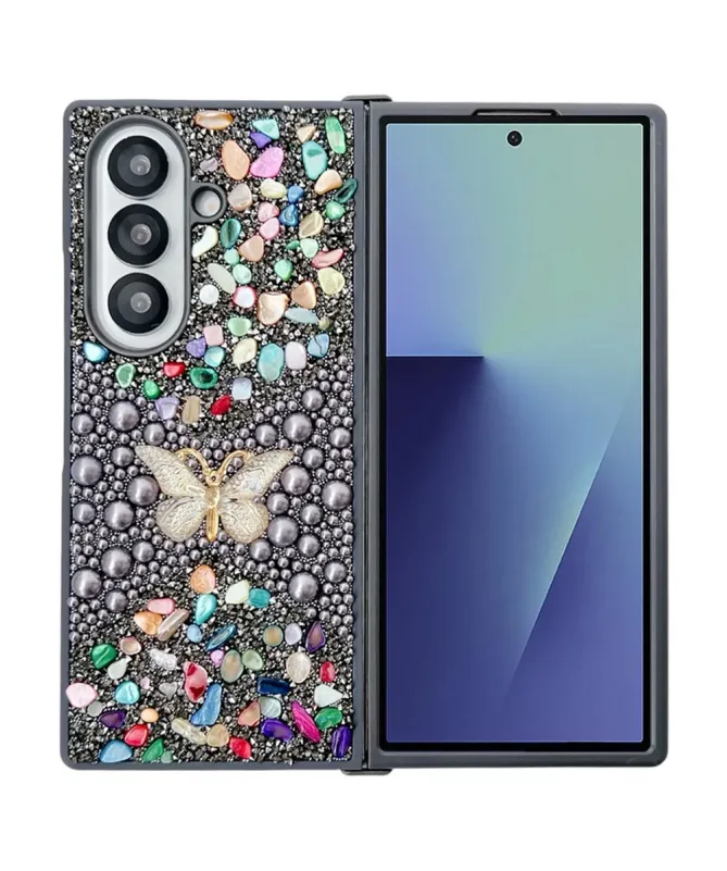 Coque Samsung Galaxy Z Fold 7 avec Strass Papillon | GLINT