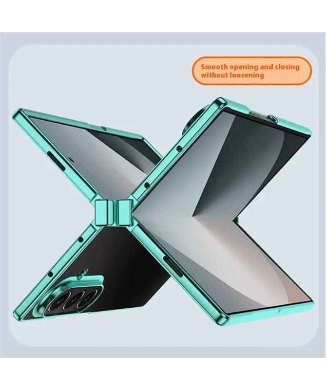 Coque transparente charnière électroplaquée pour Samsung Galaxy Z Fold