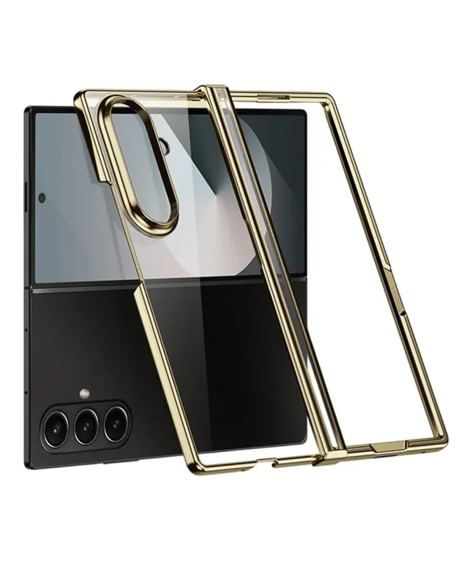 Coque transparente charnière électroplaquée pour Samsung Galaxy Z Fold