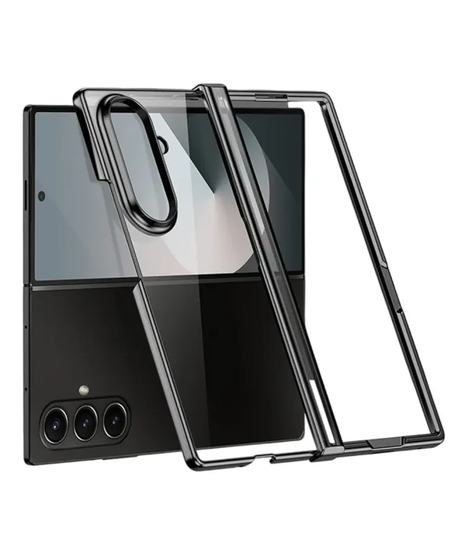 Coque transparente charnière électroplaquée pour Samsung Galaxy Z Fold