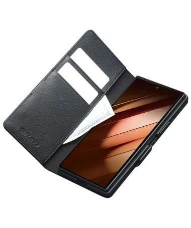 Étui Samsung Galaxy Z Fold 7 Cuir Véritable Porte‑Cartes | VELVET