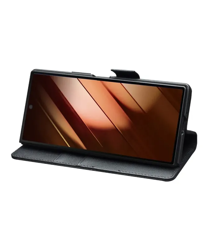 Étui Samsung Galaxy Z Fold 7 Cuir Véritable Porte‑Cartes | VELVET
