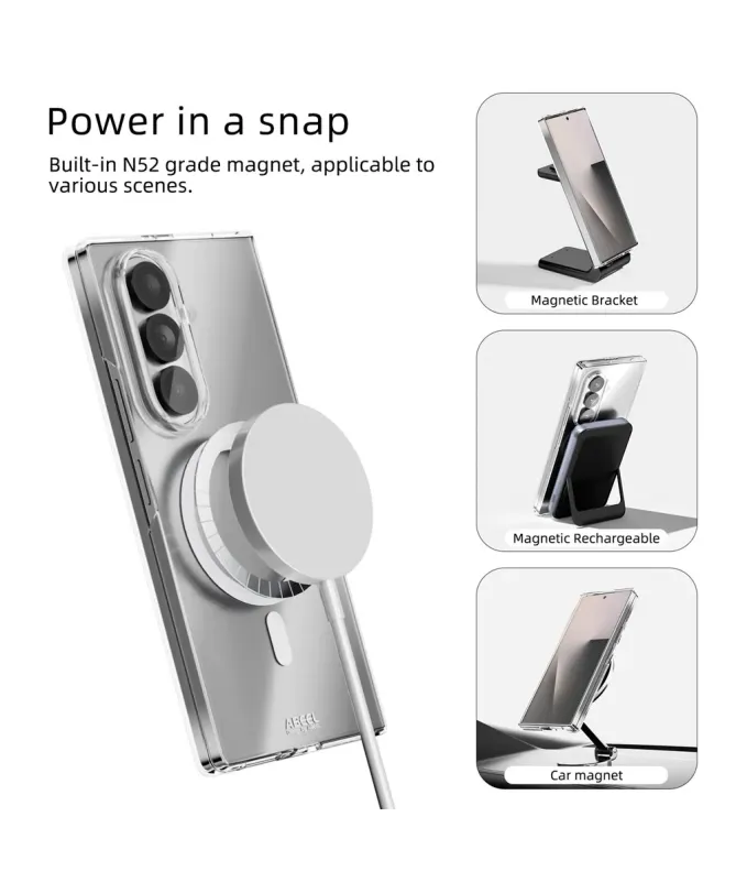 Coque magnétique ultra‑claire pour Samsung Galaxy Z Fold 7 | CLEARMAG