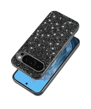 Coque Google Pixel 10 / 10 Pro scintillante strass glamour Noir - photo 2