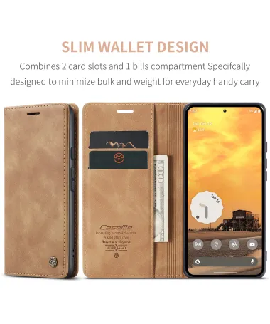 Housse Google Pixel 10 / 10 Pro Golias imitation cuir Marron Clair - photo 16