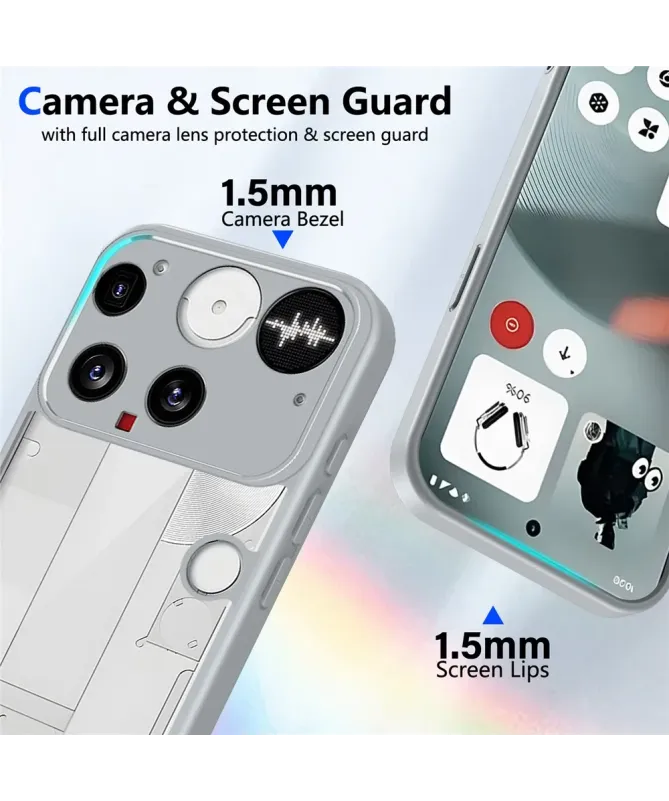 Coque Nothing Phone (3) Transparente Toucher Satiné | VEIL