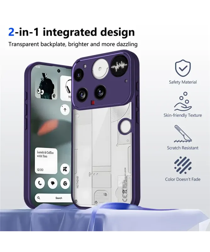 Coque Nothing Phone (3) Transparente Toucher Satiné | VEIL