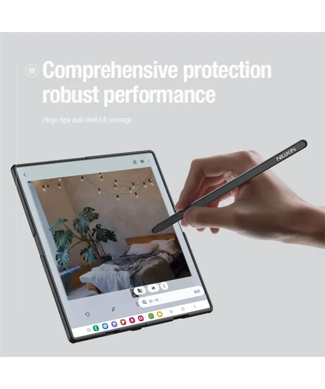 Coque Samsung Galaxy Z Fold7 NILLKIN Super Frosted Shield avec Finitio