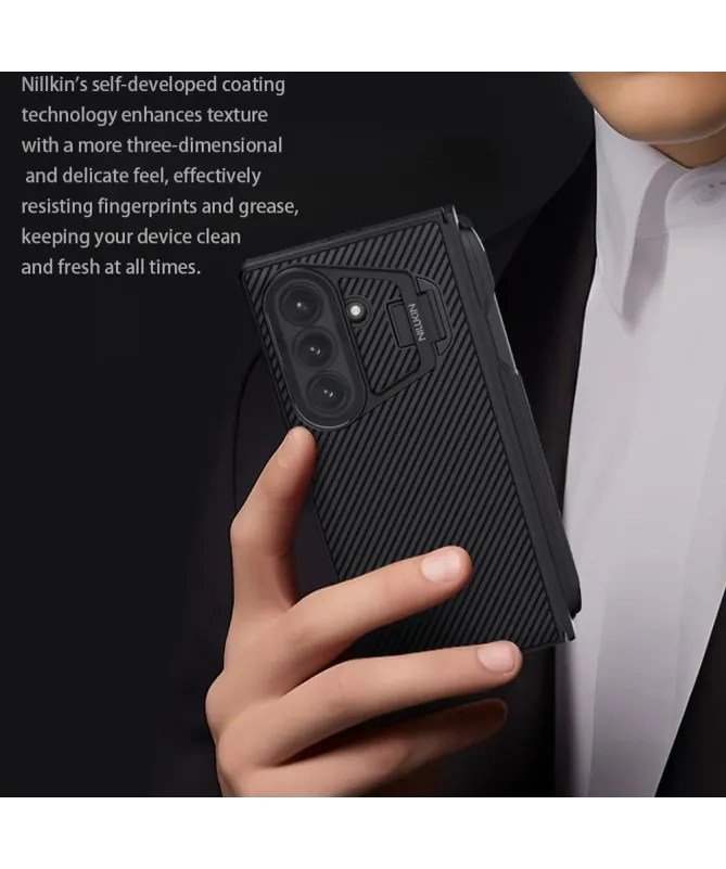 Coque Samsung Galaxy Z Fold 7 NILLKIN CamShield Prop avec Stylet et Ca