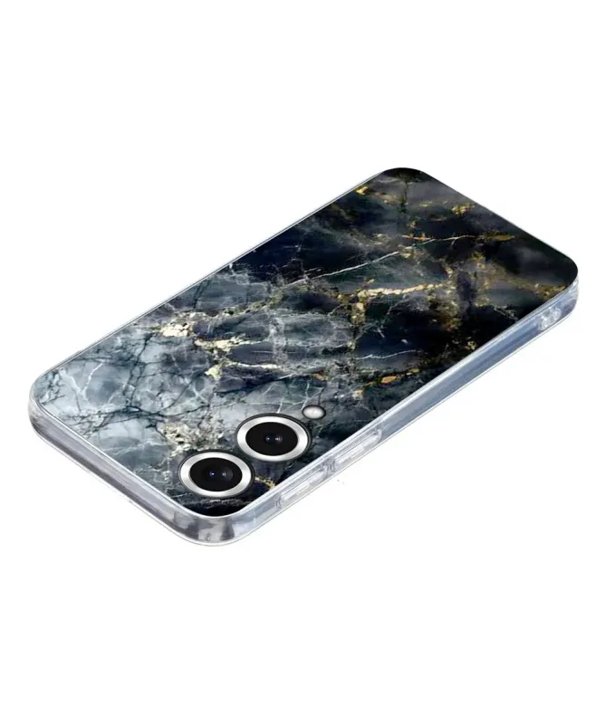 Coque Samsung Galaxy S25 Edge Marbre Noir | ONYX