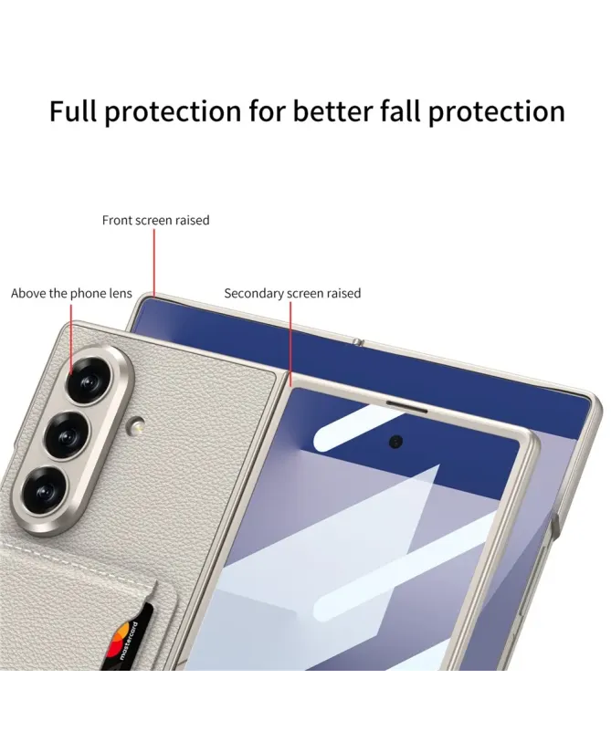 Coque Samsung Galaxy Z Fold 7 avec Porte-Cartes et Support | Effet Cui