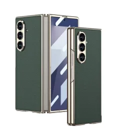 Coque Samsung Galaxy Z Fold 7 Effet Cuir avec Film Protecteur