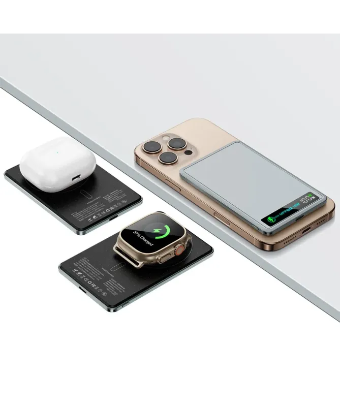 Batterie Externe Magnétique 10000mAh avec Affichage Digital | FLUX