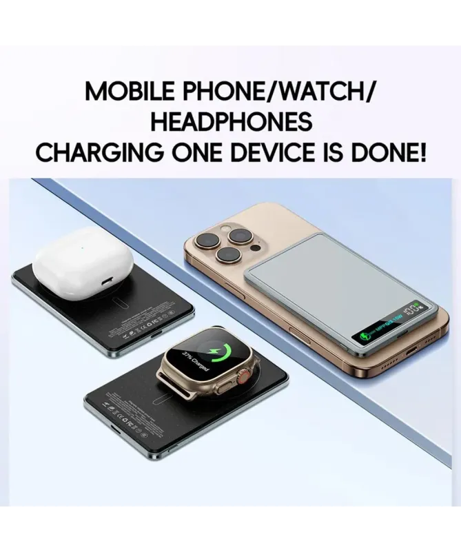 Batterie Externe Magnétique 10000mAh avec Affichage Digital | FLUX