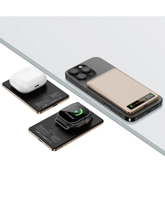 Batterie Externe Magnétique 10000mAh avec Affichage Digital | FLUX