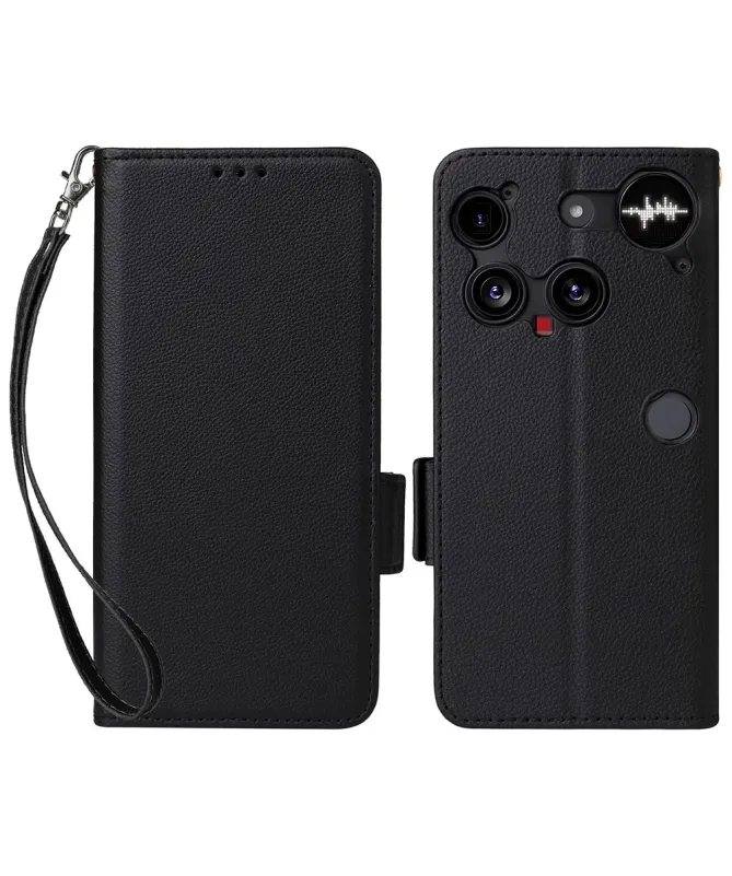 Housse Nothing Phone (3) effet cuir à Lanière | FOLKEN