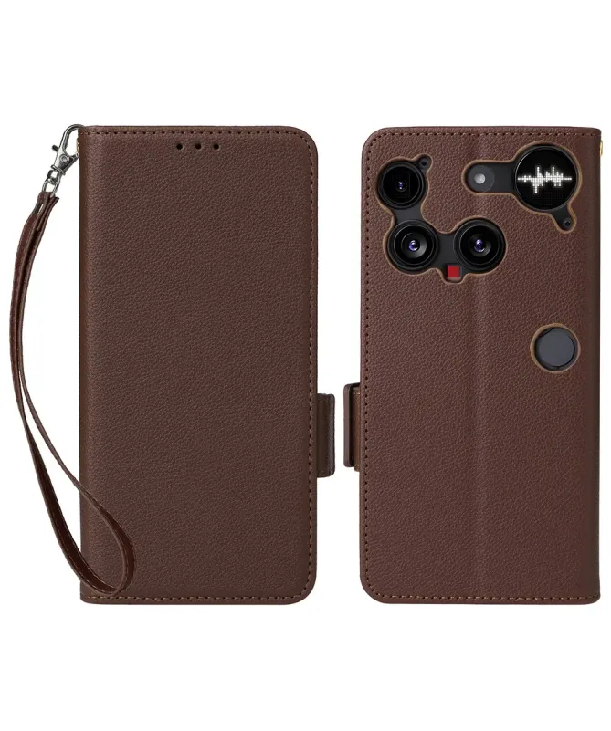 Housse Nothing Phone (3) effet cuir à Lanière | FOLKEN