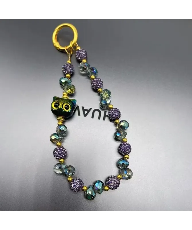 Charm de Téléphone Cristaux et Tête de Chat | SPARKLE