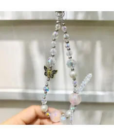 Charm de Téléphone Papillon et Cristaux | MARIPOSA