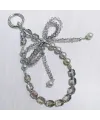 Charm de Téléphone Perles et Nœud Cristal Fumé | SMOKY