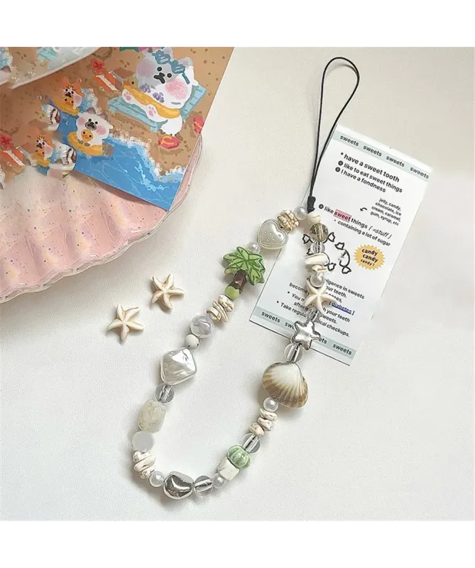 Charm de Téléphone Thème Été et Coquillages | HORIZON