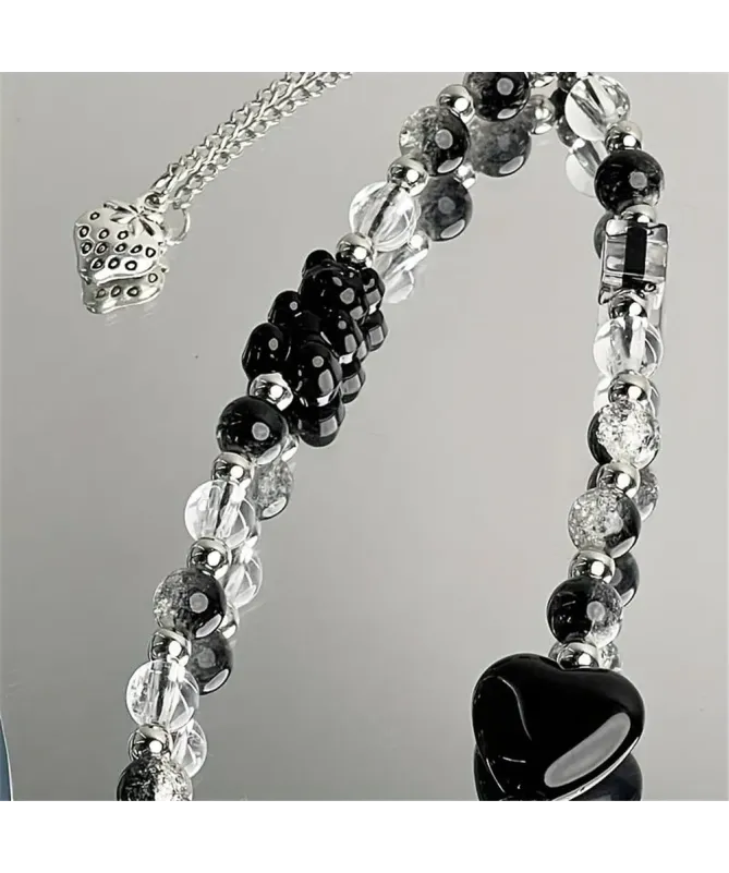 Dragonne de Téléphone Perles Cœur et Ours | NOCTURNE