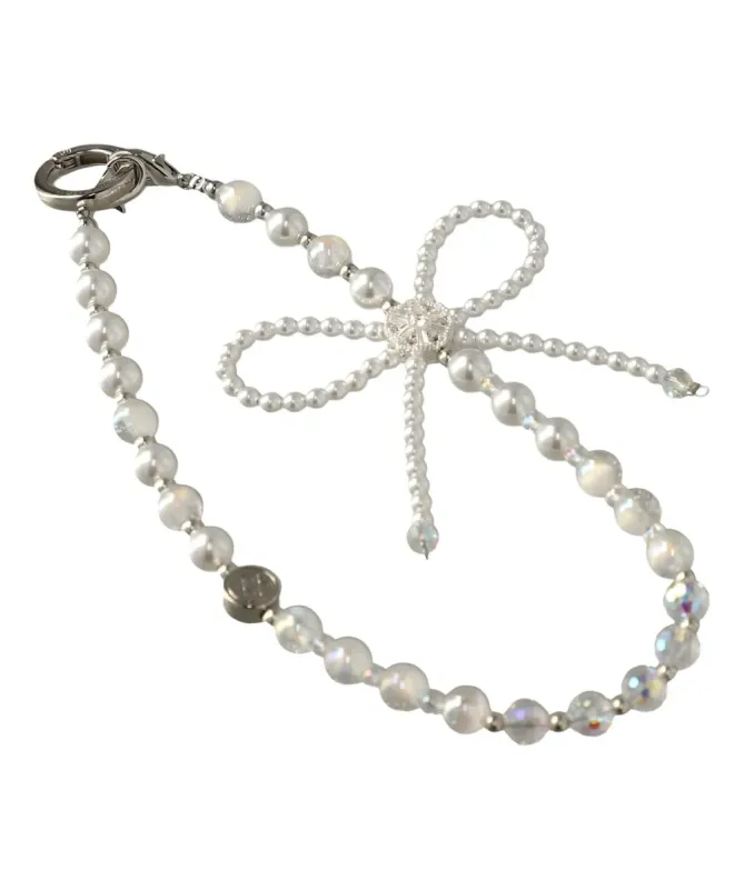 Dragonne de Téléphone Perles et Nœud Papillon | PERLA