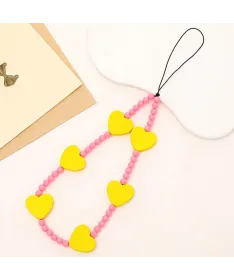 Charm de Téléphone Perles et Cœurs | POP