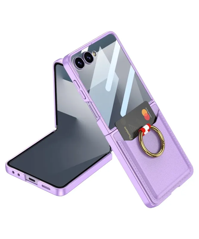 Coque Samsung Galaxy Z Flip 7 Porte-Carte avec Anneau | ALL-IN-ONE